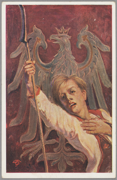 wizerunek obiektu Inw.pom.nauk.2970 pod nazwą Karta pocztowa: fragment reprodukcji J. Ostrowskiego 